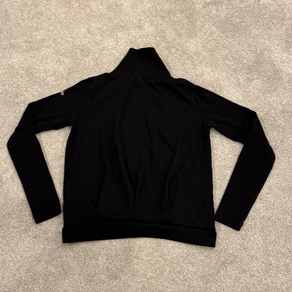 Alo Yoga Clarity Long Sleeve Mock Neck Top Black Size Small - Picture 3 of 7